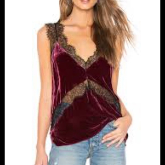 Cami NYC Tops - NWT CAMI The Josie Velvet camisole top